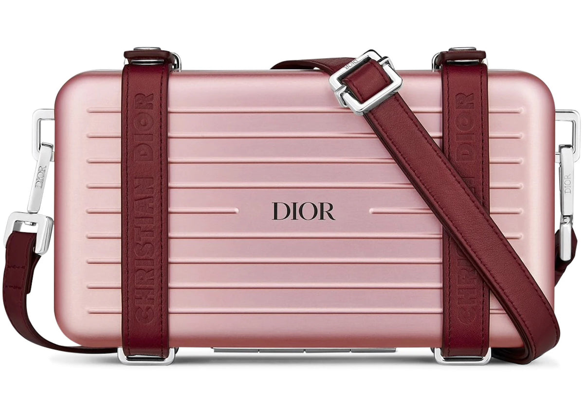 Dior x RIMOWA Personal Clutch On Strap Aluminium Pink -1