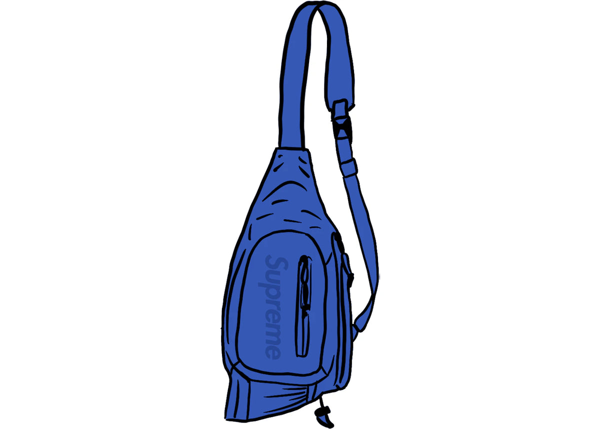 Supreme Sling Bag (SS21) Royal -1