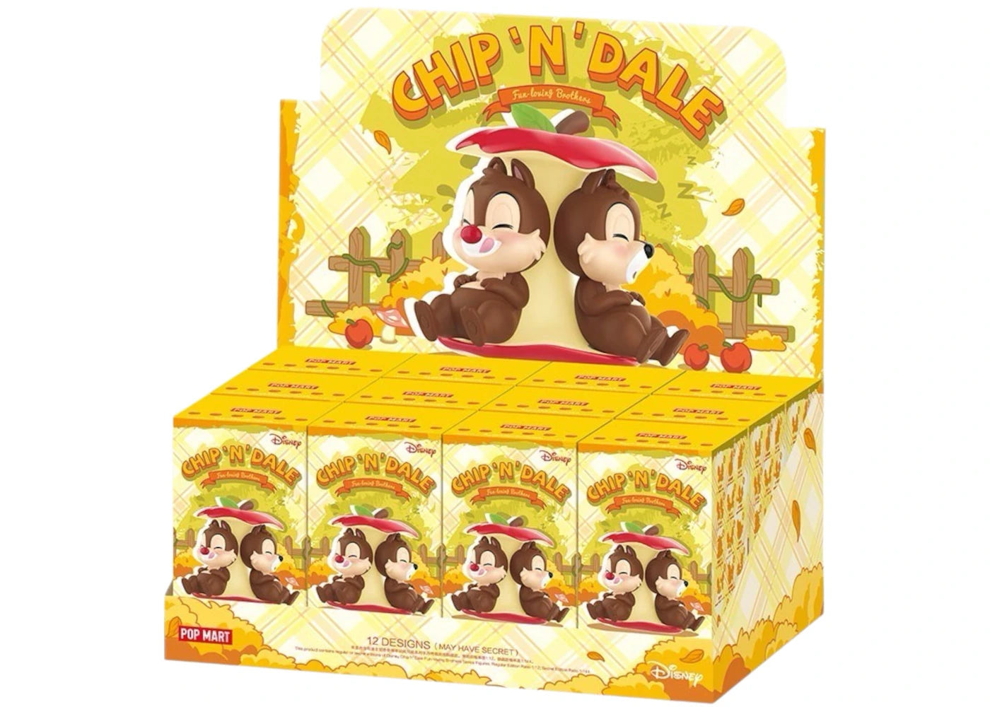 Pop Mart Disney Chip 'n' Dale Fun-loving Brothers Series Figures Sealed Case (12 Blind Boxes) -1