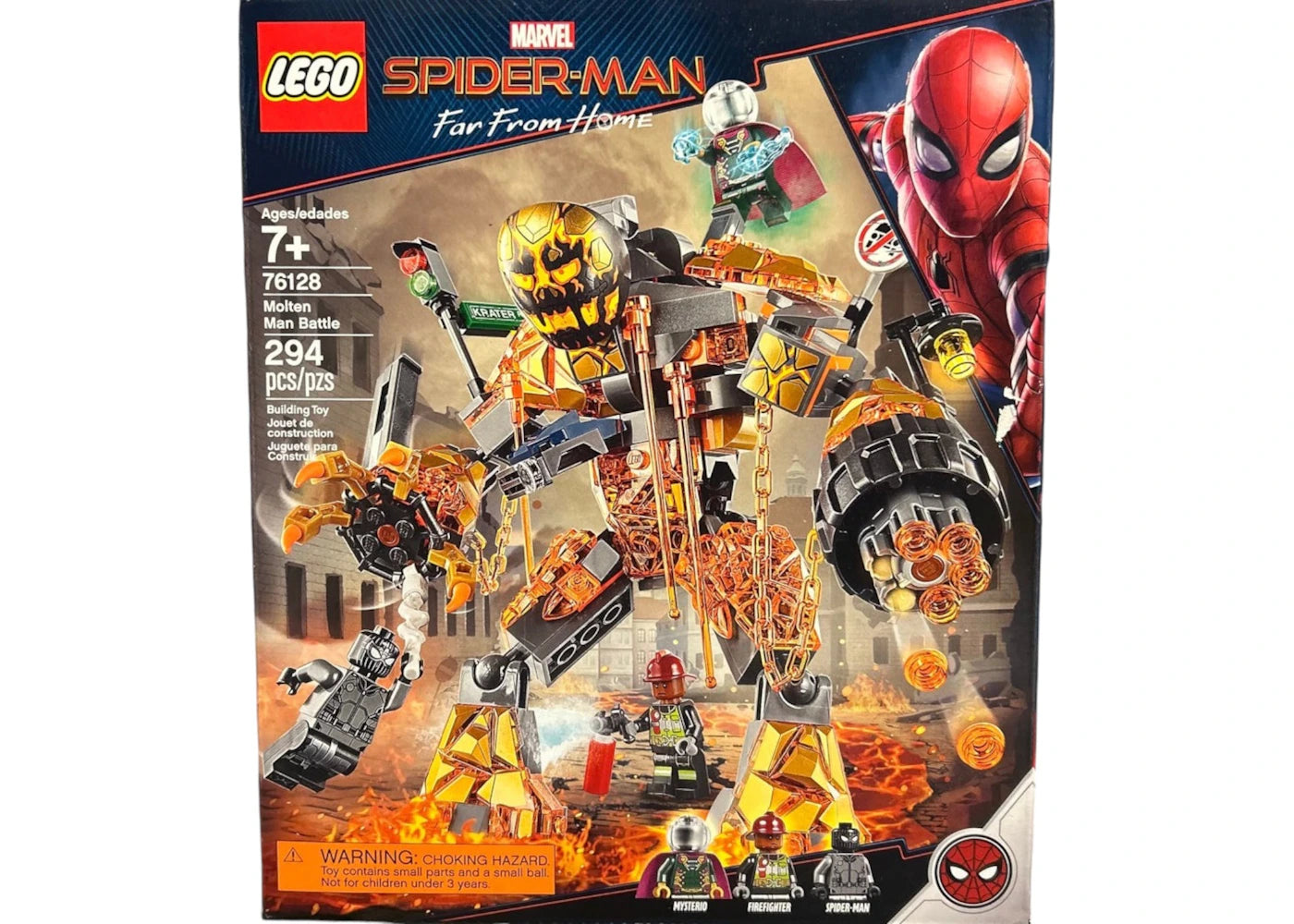 LEGO Marvel Spider-Man Far From Home Molten Man Battle Set 76128 -1