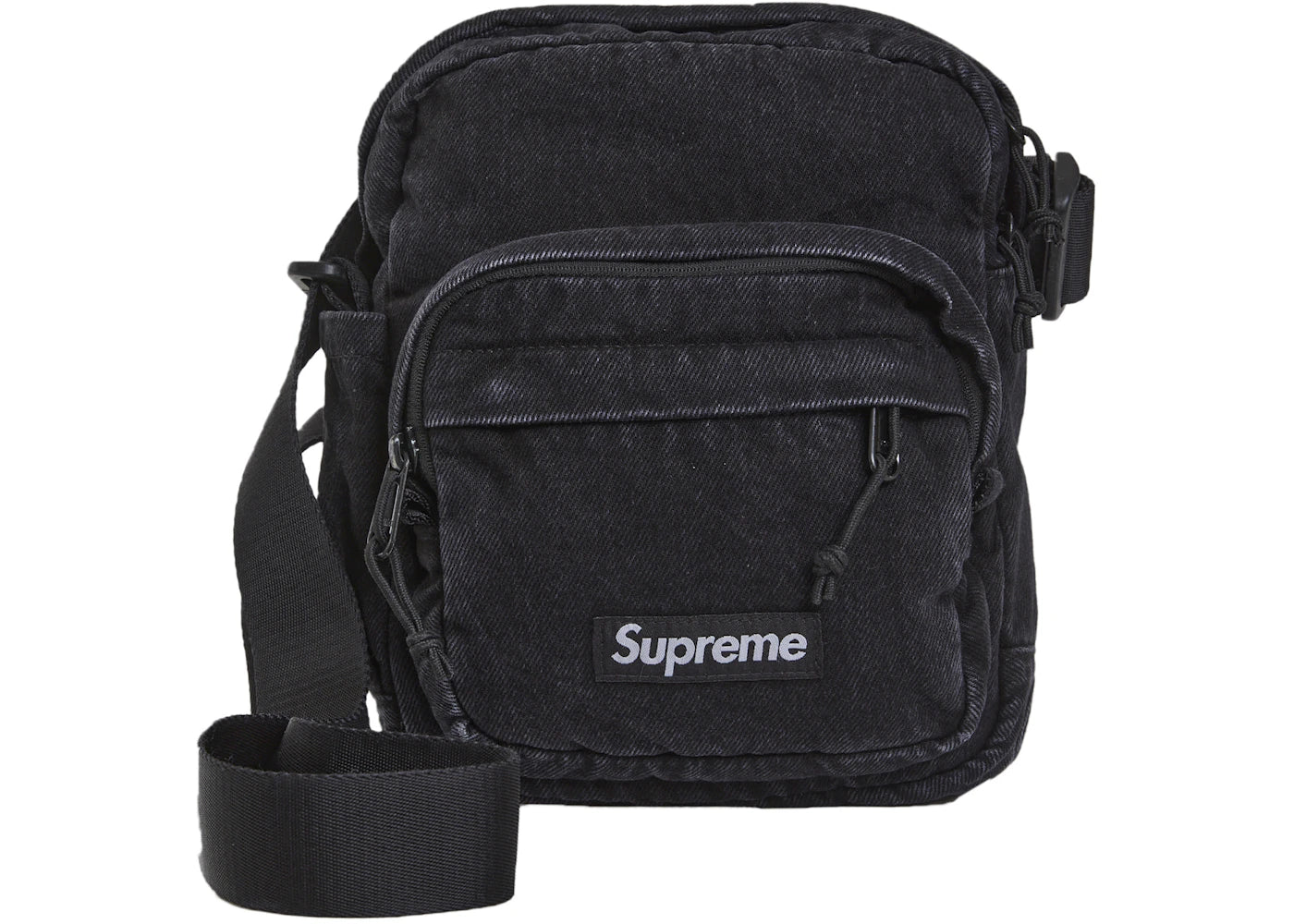 Supreme Denim Shoulder Bag Black -1