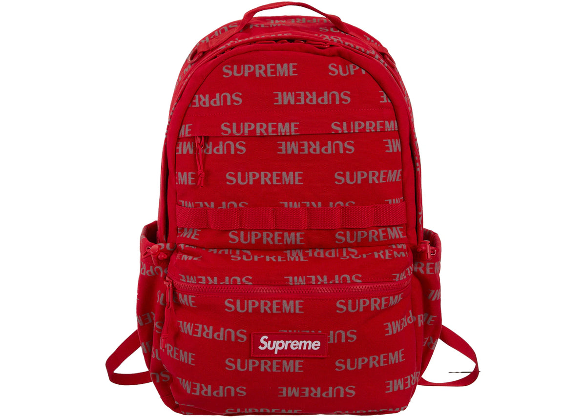 Supreme Logo Backpack (FW26) Red -1