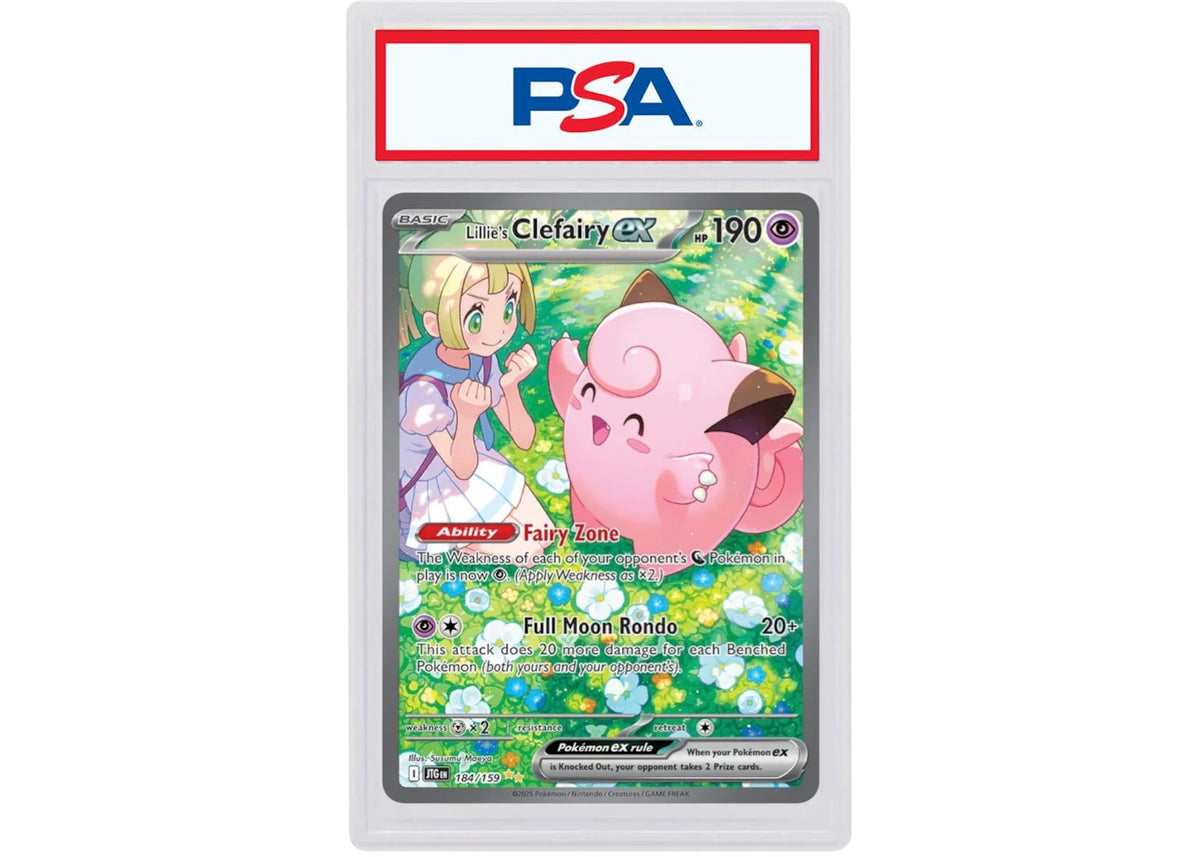 Lillie's Clefairy ex 2025 Pokémon Scarlet & Violet Journey Together Special Illustration Rare 184/159 (PSA or BGS Graded) -1