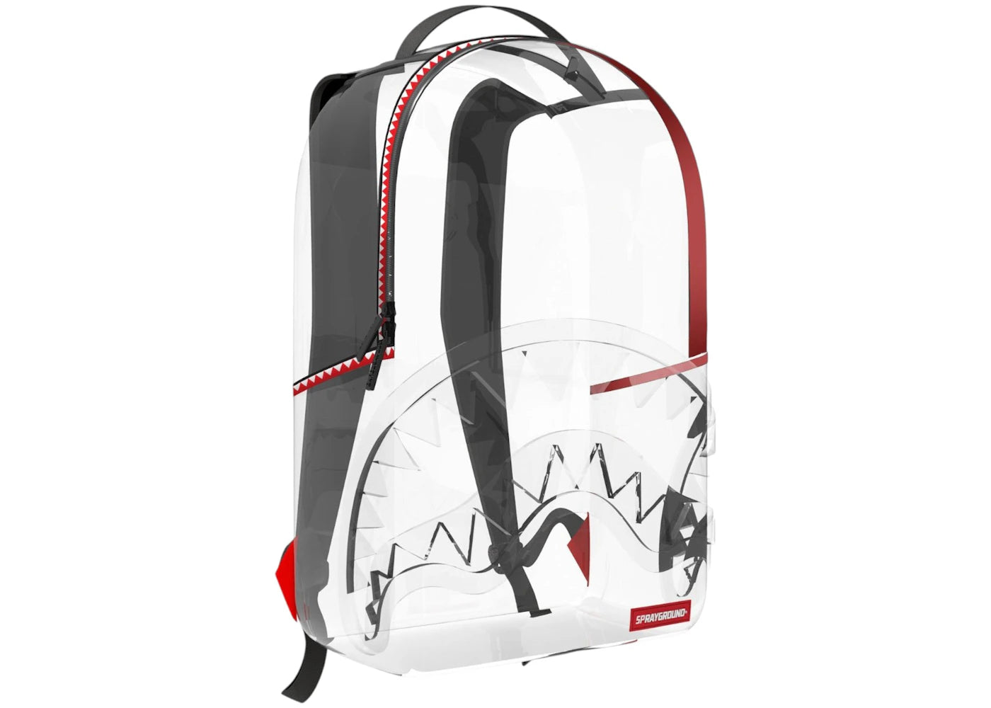 Sprayground Vsm Piping DLX Clear Backpack White -1
