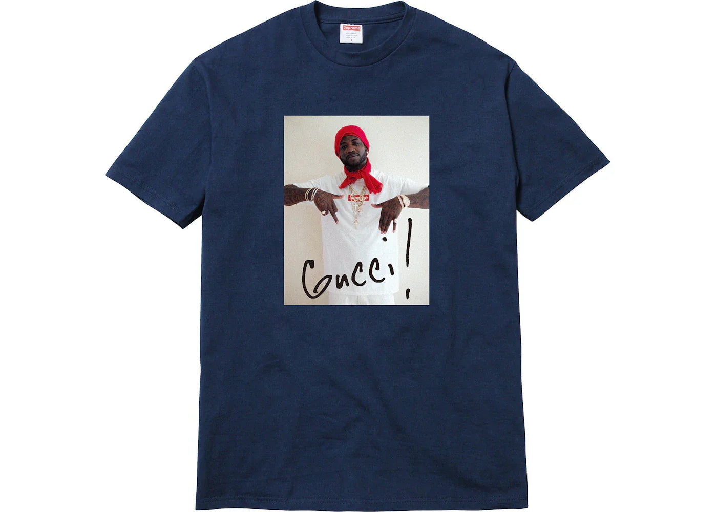 Supreme Gucci Mane Tee Navy -1