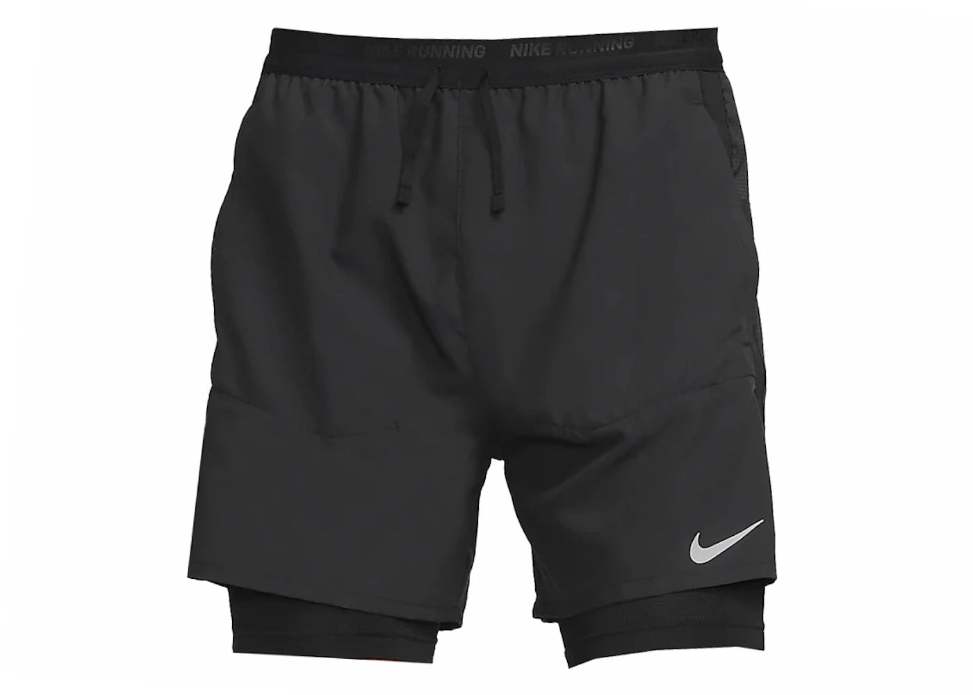 Nike Stride Dri-FIT 5" Hybrid Running Shorts Black -1