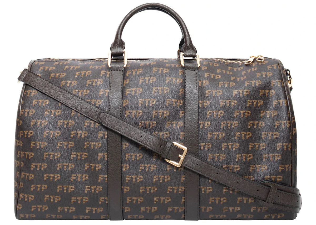 FTP Logo Repete Duffle Bag Brown -1