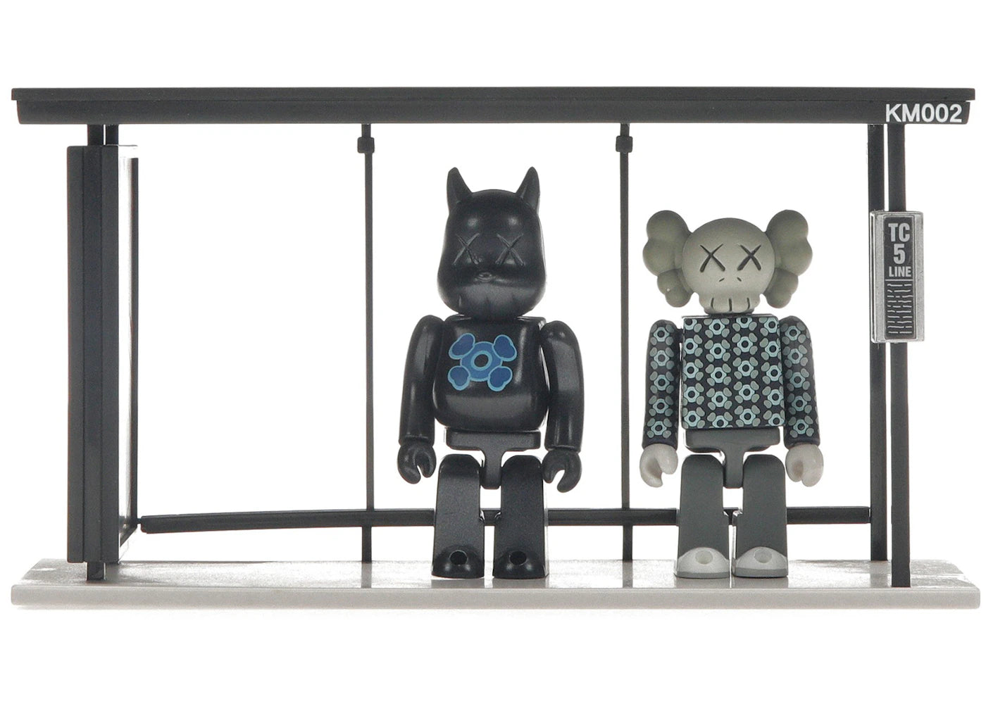 KAWS x Medicom Bus Stop Series Volume 2 Vinyl Toy Black/Blue-1