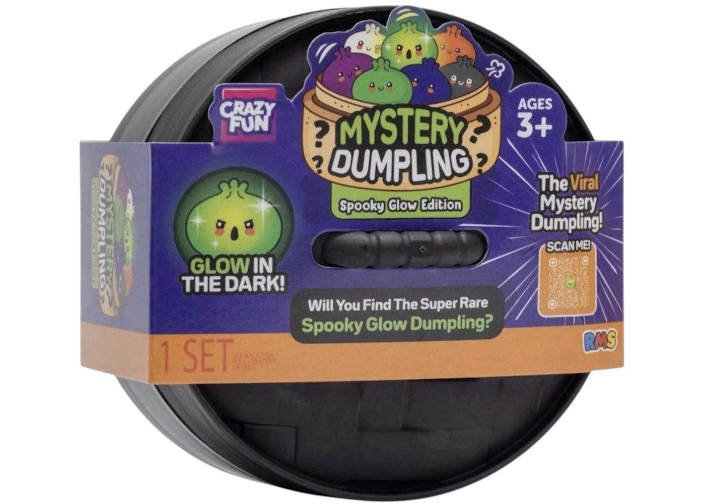 Squishy Bun Mystery Dumpling Spooky Glow Edition Blind Box -1