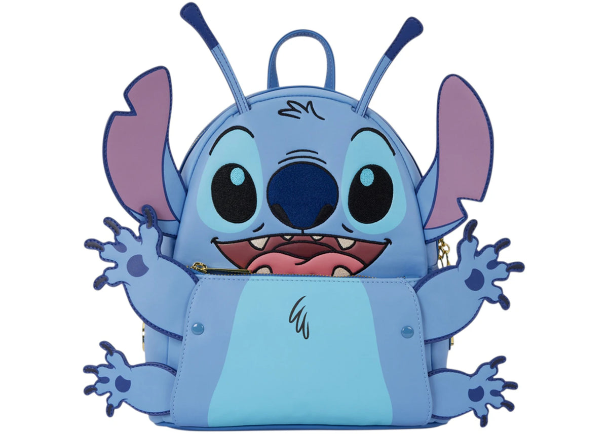 Loungefly Disney D23 Exclusive Stitch 626 Cosplay Mini Backpack Blue -1