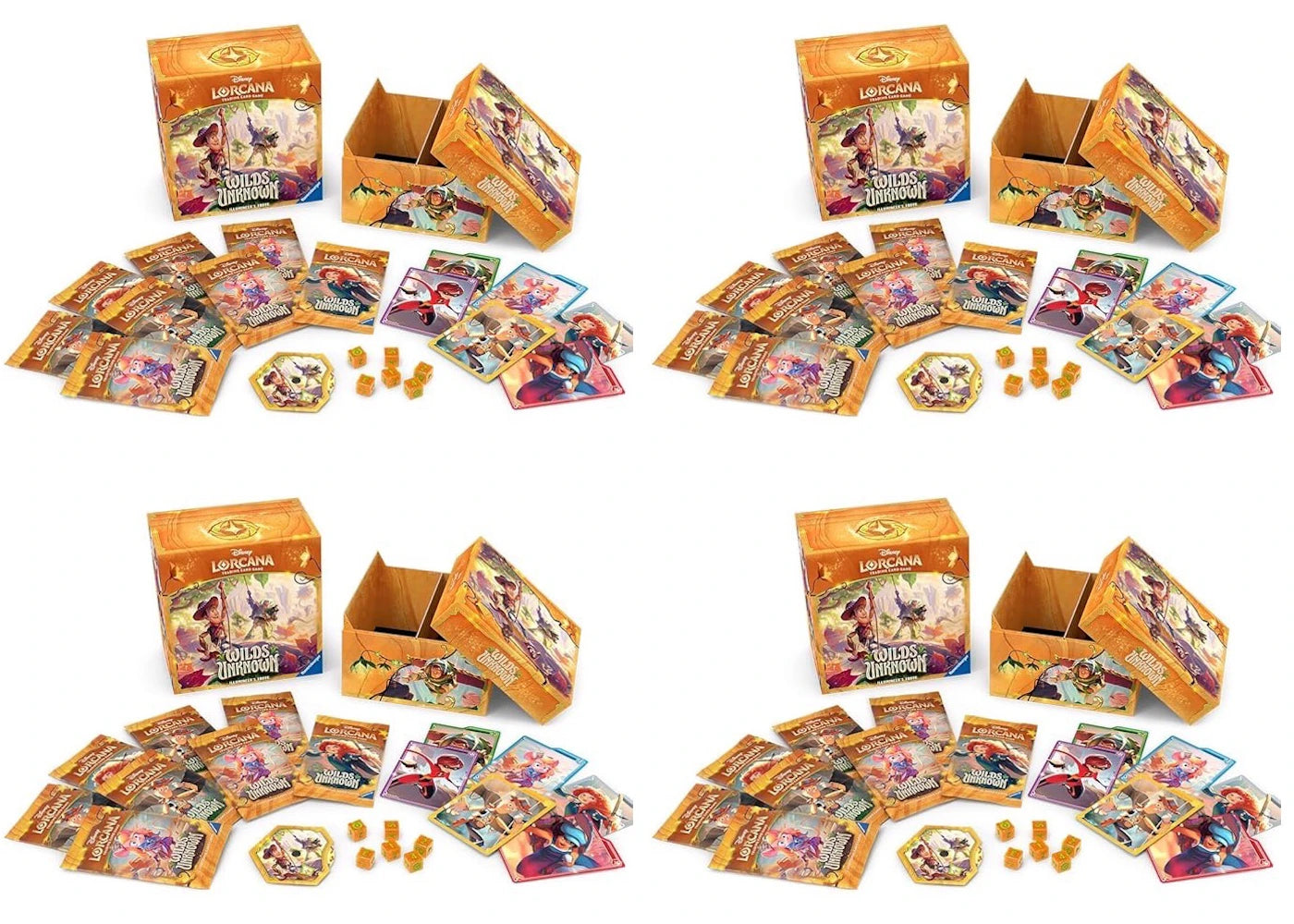 2026 Disney Lorcana Ravensburger Wilds Unknown Illumineer's Trove 4x Lot -1