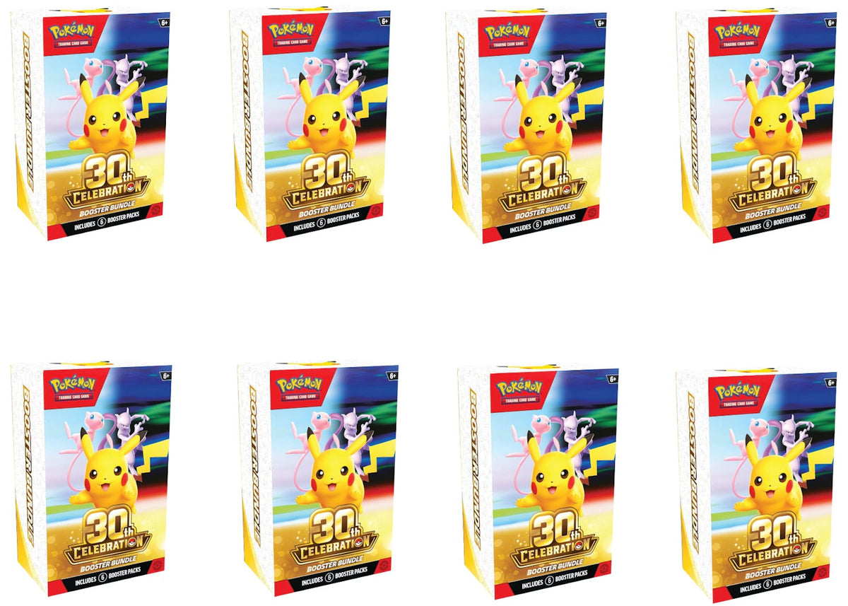 2026 Pokémon Mega Evolution 30th Celebration Booster Bundle 8x Lot -1