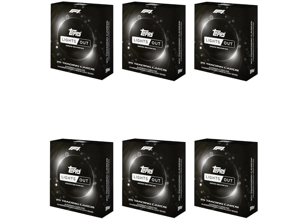 2026 Topps Formula 1 Lights Out Hobby Box 6x Lot -1