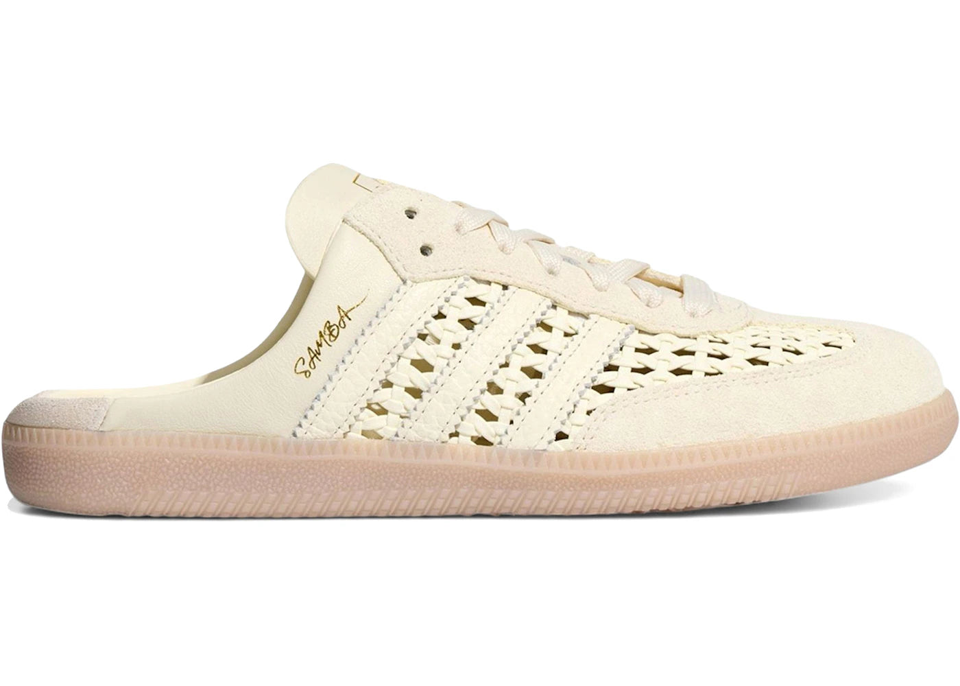 adidas Samba Mule Woven Basketweave Cream White (Women's) -1