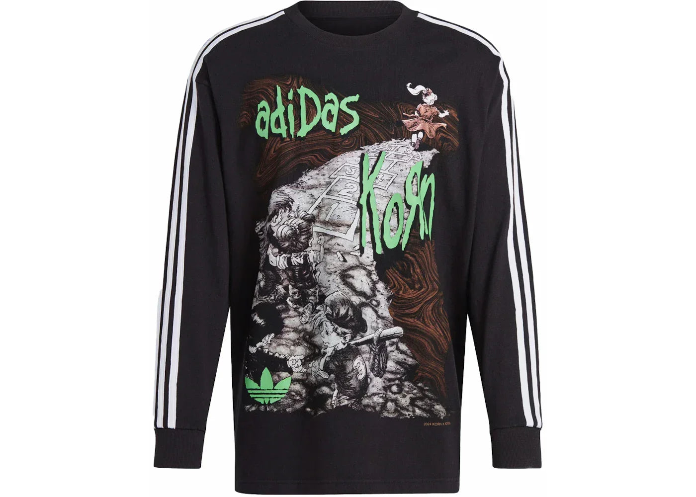 トップス  x KORN LONGSLEEVE T-SHIRT BLACK adidas x KoRn Long Sleeve Shirt Black