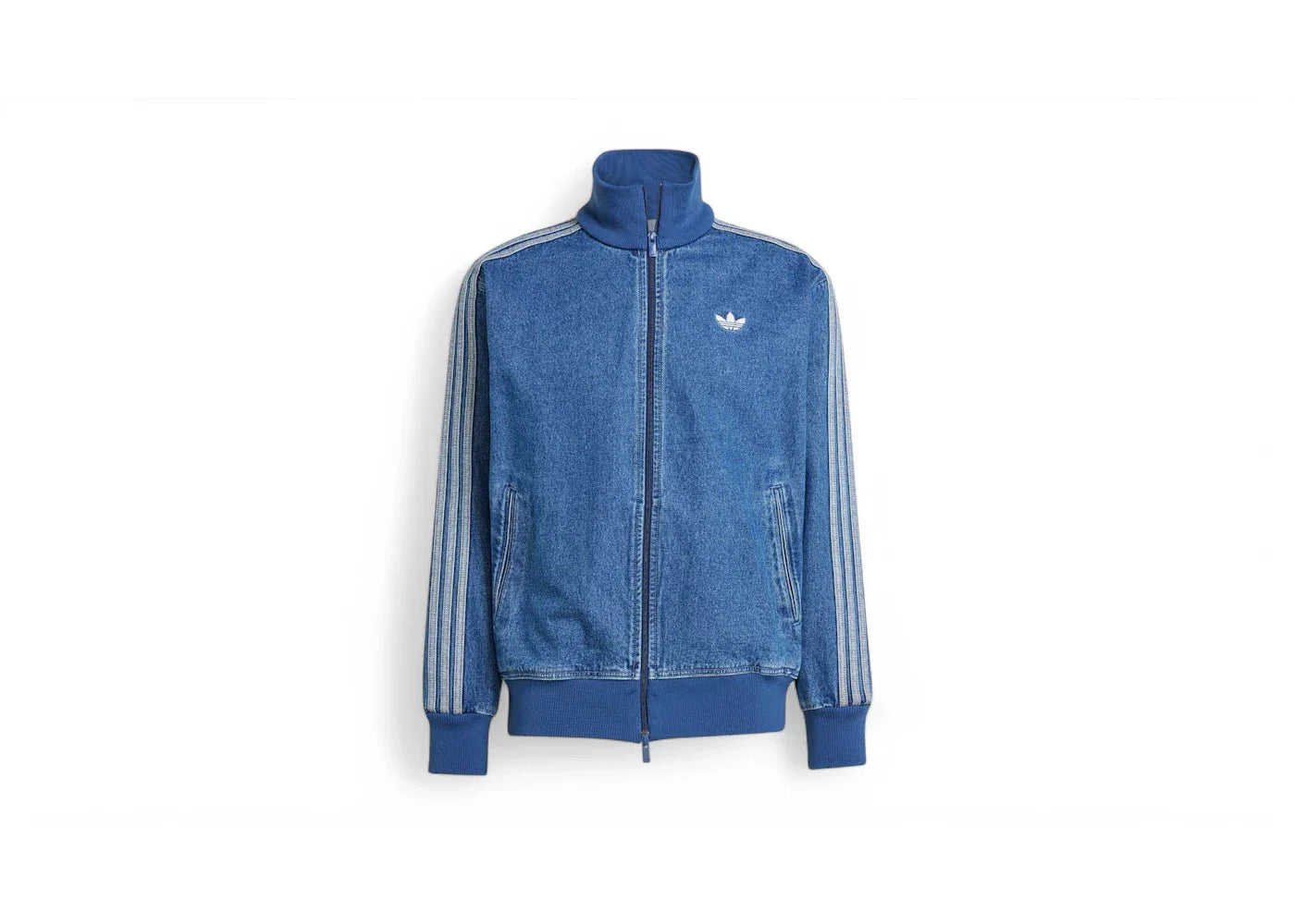 adidas Adicolor Denim Firebird Track Top Medium Blue Denim