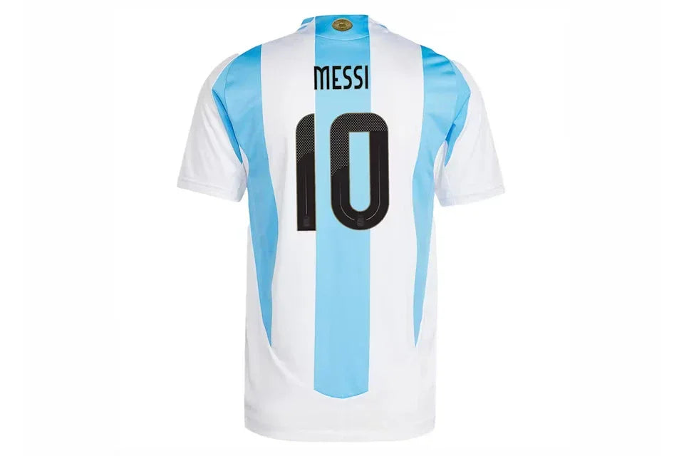 adidas Argentina 2024 Home Authentic Messi Jersey White/Blue Burst
