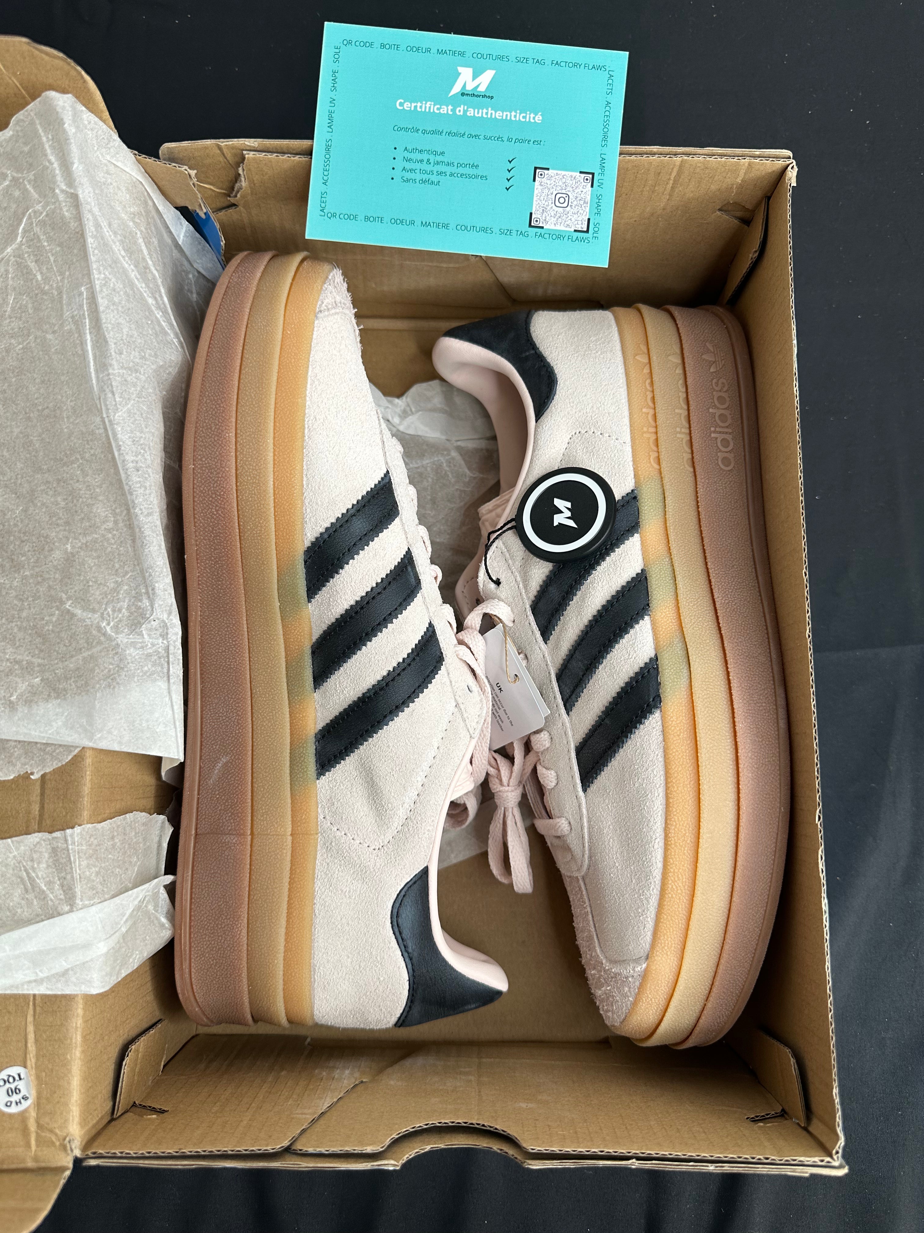 adidas Gazelle Bold Wonder Quartz Black Gum (W) Look