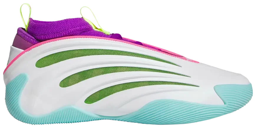 adidas Harden Vol. 9 Jalen Williams White Lucid Lime Pink