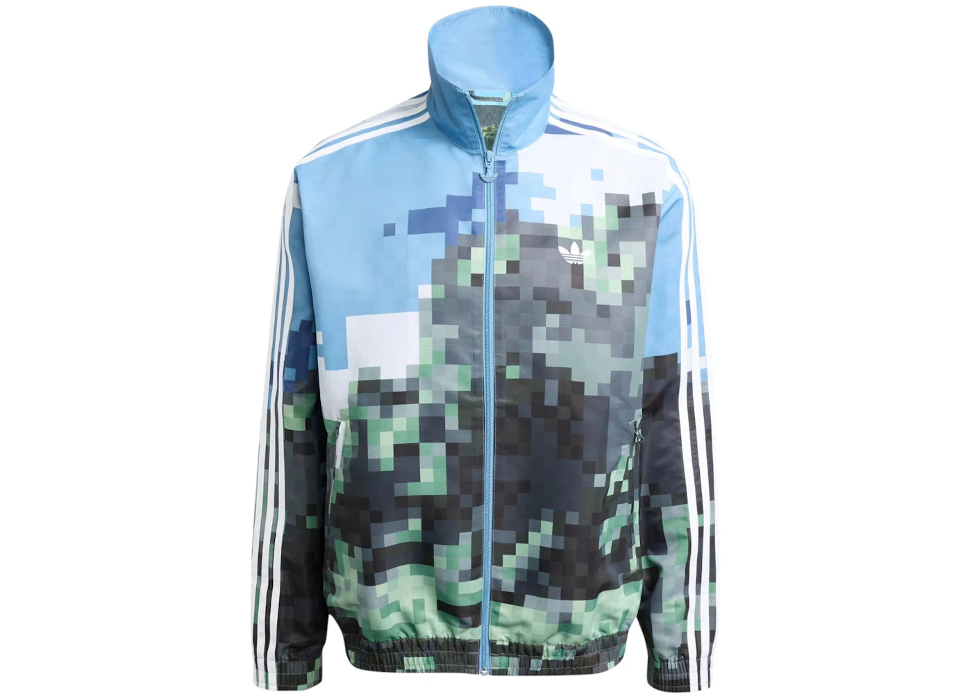 adidas Originals x Minecraft Track Top Hazy Blue/Magic Lime/Tribe Green