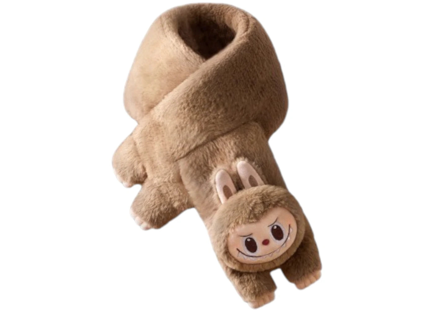 Pop Mart The Monsters Labubu Warm Fluffy Holiday Series Plush Scarf -1