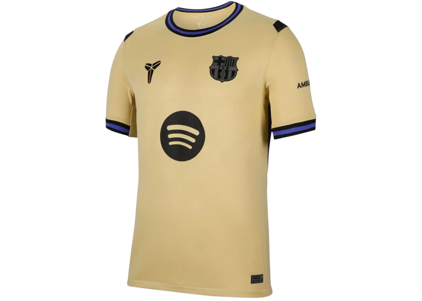 FC Barcelona x Kobe Bryant 2025/26 Stadium Away Replica Jersey Team Gold/Team Gold/Persian -1