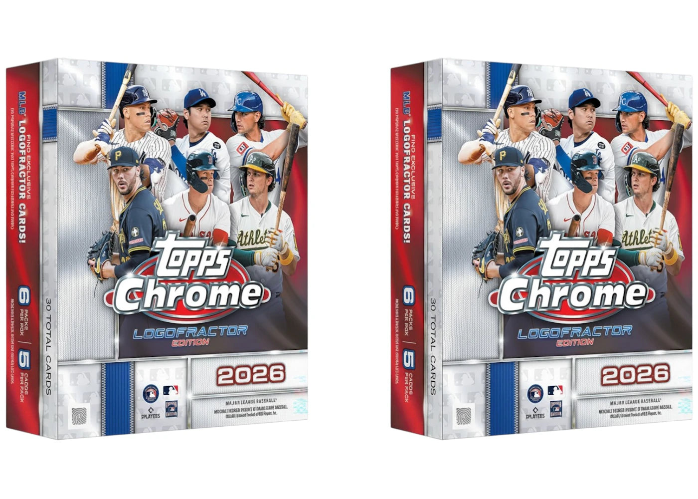 2026 Topps Chrome Baseball Logofractor Box 2x Lot -1