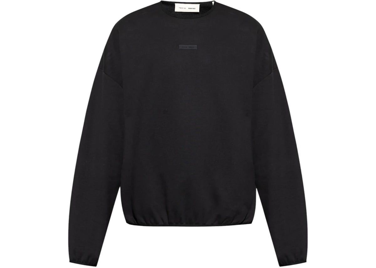 Fear of God Essentials Fleece Hoodie Jet Black -1