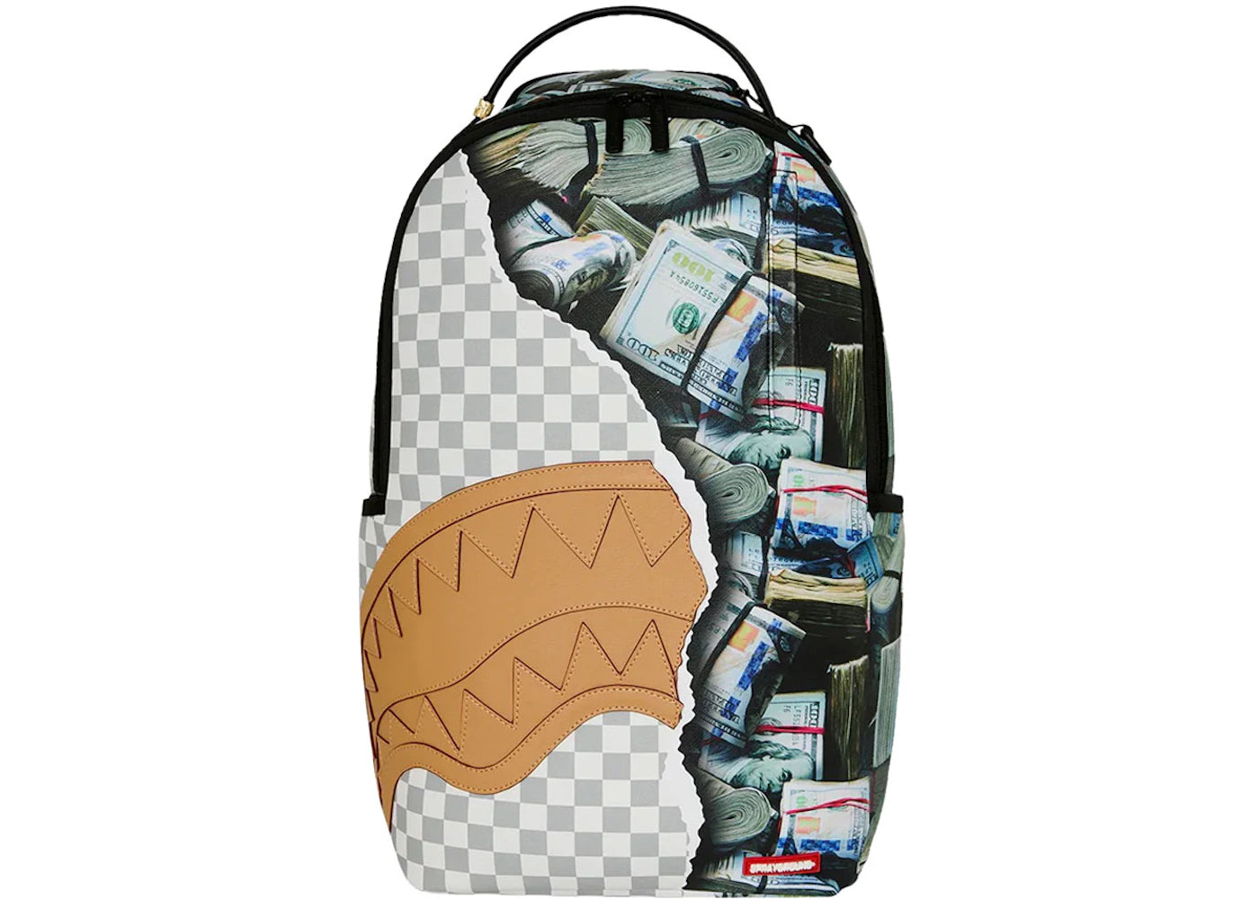 Sprayground Cream Check Full Of Cash Backpack Multicolor -1