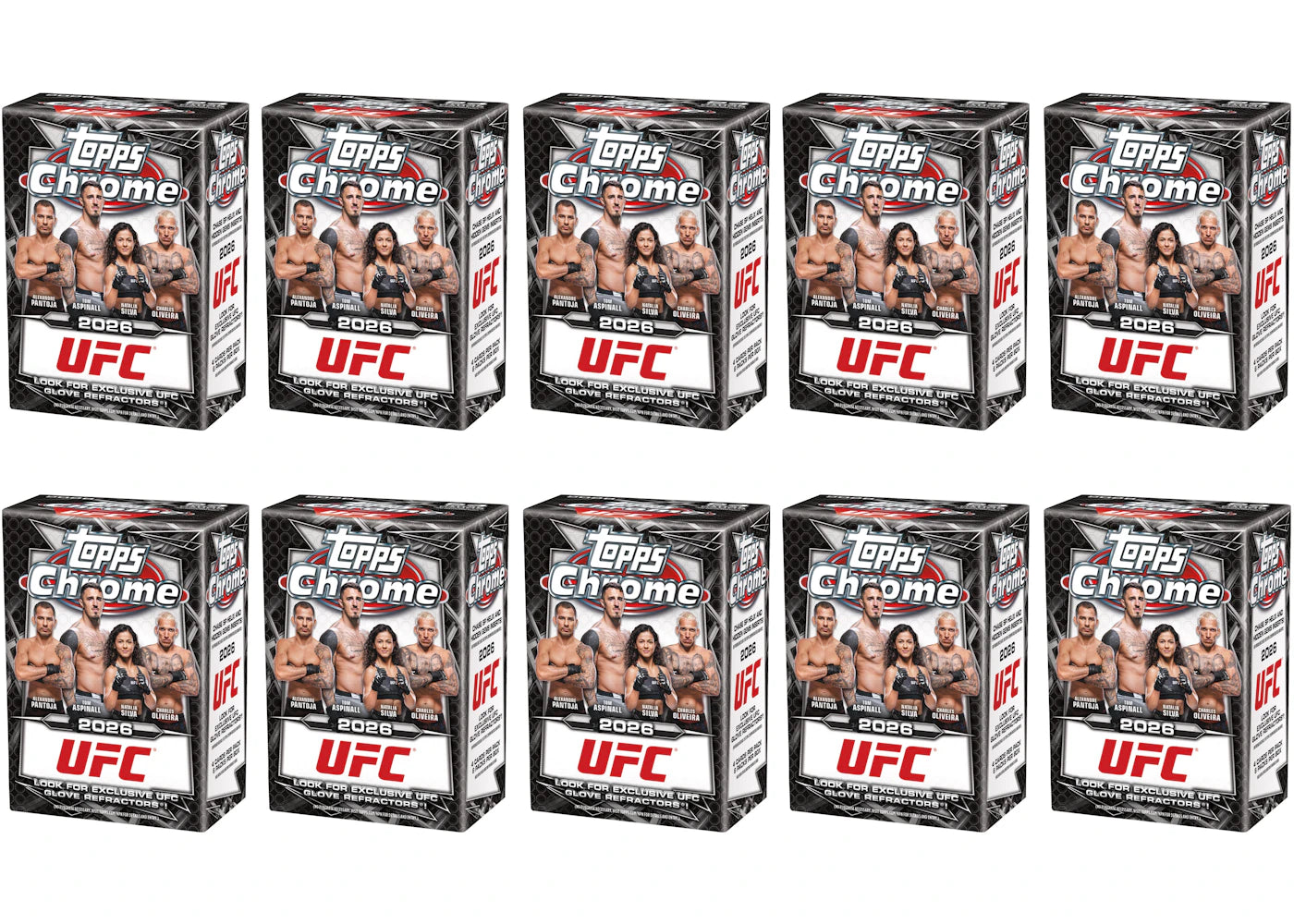 2026 Topps Chrome UFC Value Box 10x Lot -1