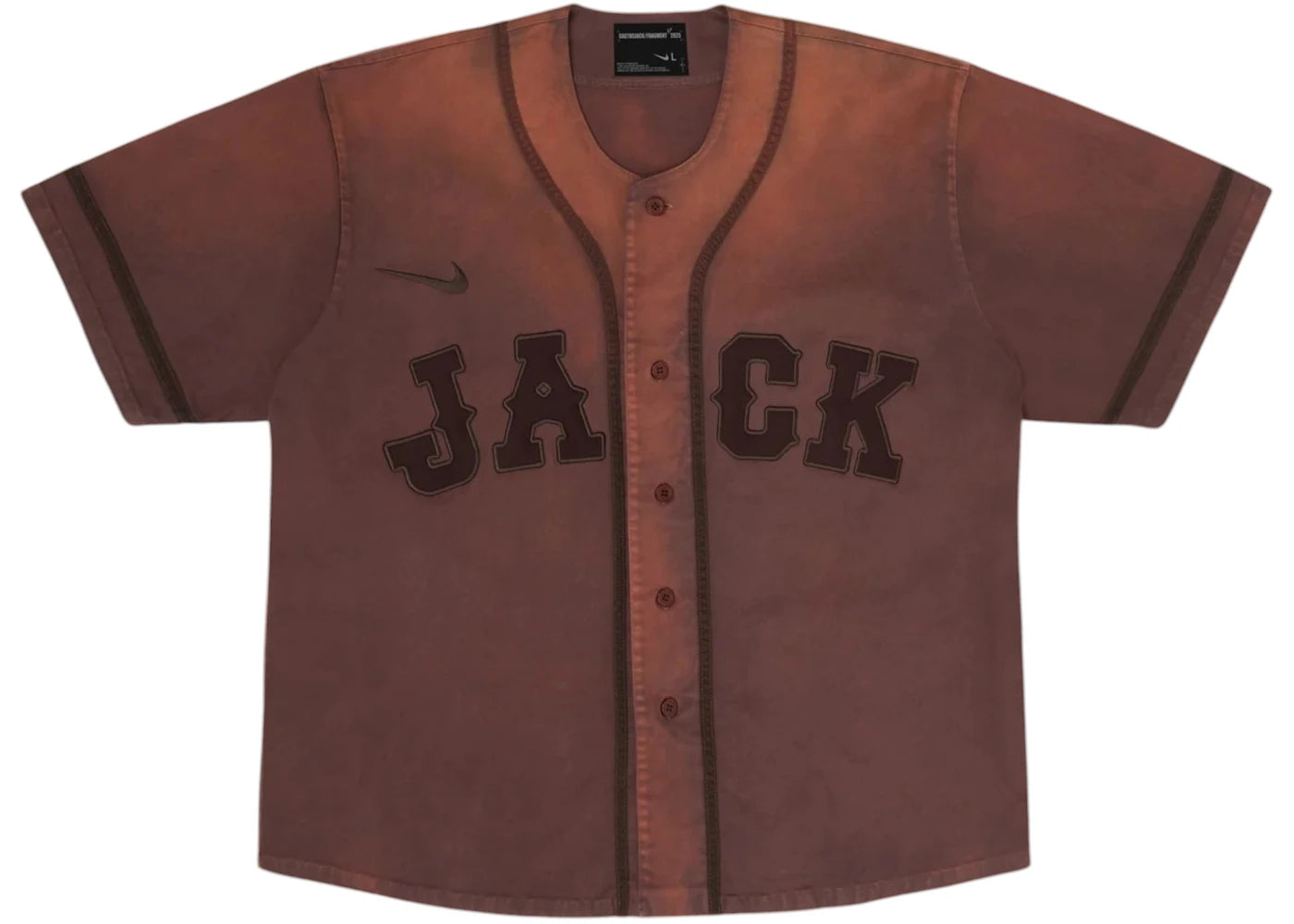 Travis Scott Cactus Jack x Fragment x Nike Tokyo Jack Retro Baseball Jersey Brown -1