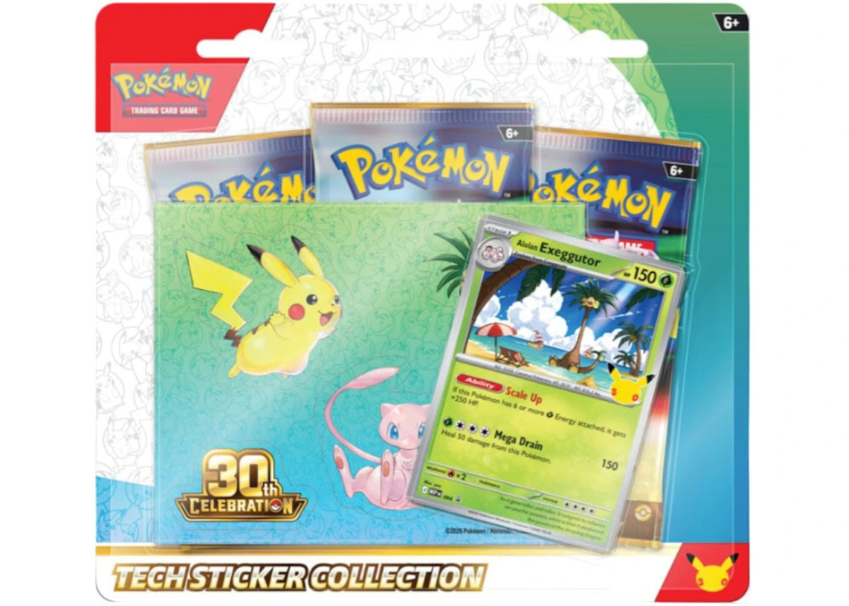 2026 Pokémon Mega Evolution 30th Celebration Tech Sticker Collection : Exeggutor Promo -1