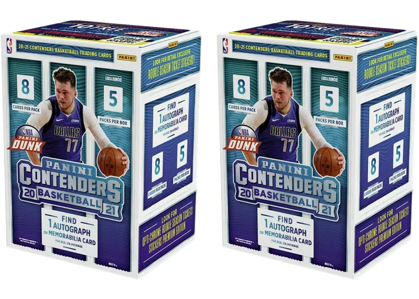 2020-21 Panini Contenders Basketball Blaster Box 2x Lot -1