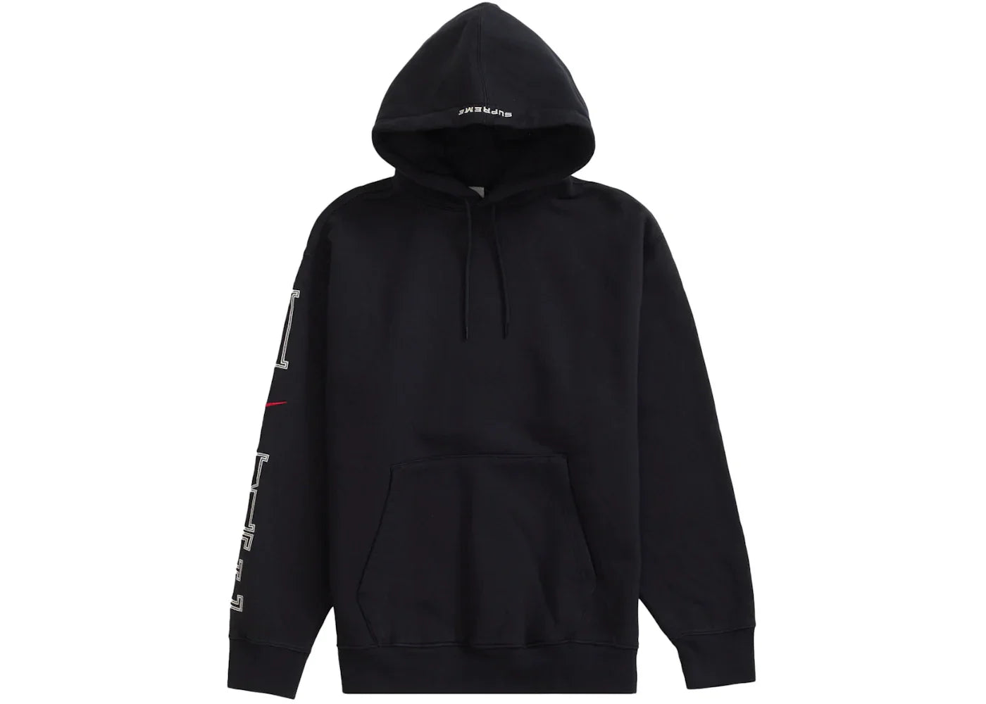 Supreme Nike Hooded Sweatshirt Black -1