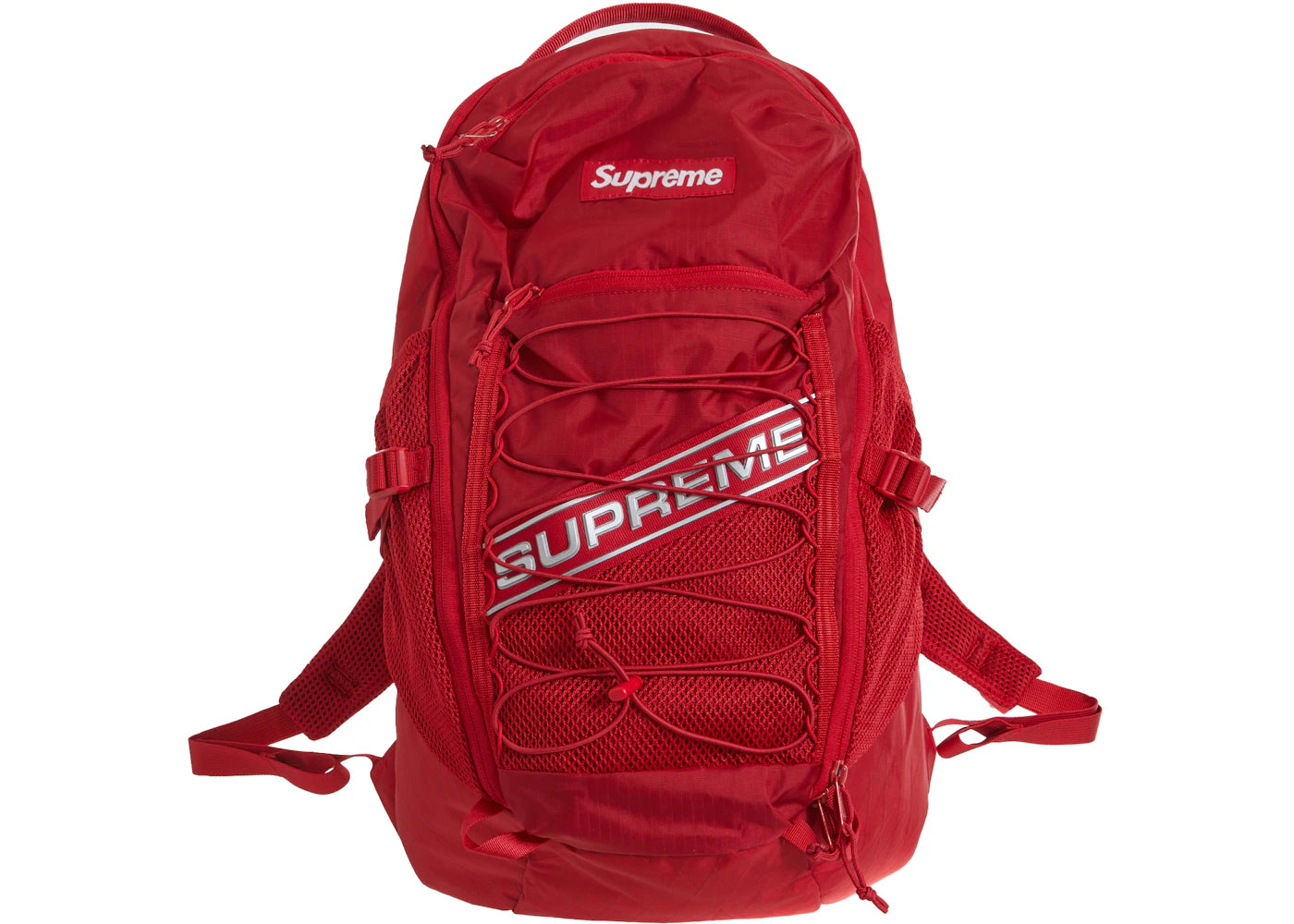 Supreme Logo Backpack Red -1