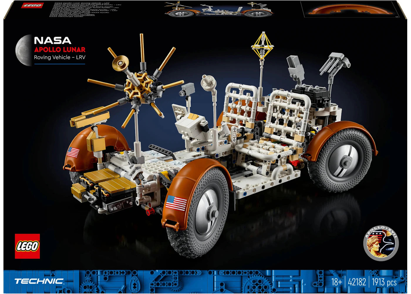 LEGO Technic NASA Apollo Lunar Roving Vehicle-LRV Set 42182 -1