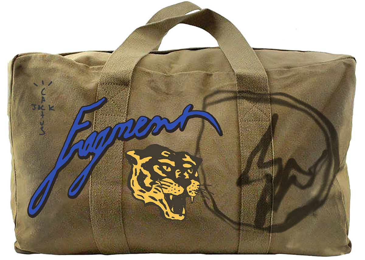 Travis Scott Cactus Jack For Fragment Icons Duffle Olive -1