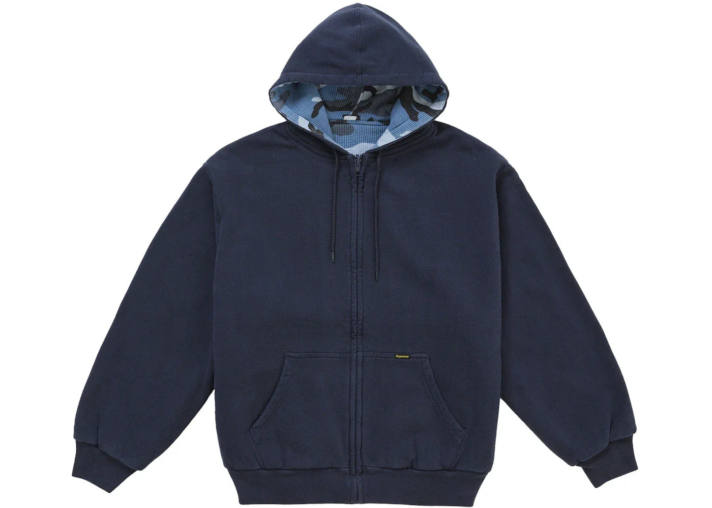 Supreme Reversible Work Zip Up Hooded Sweatshirt Navy -1