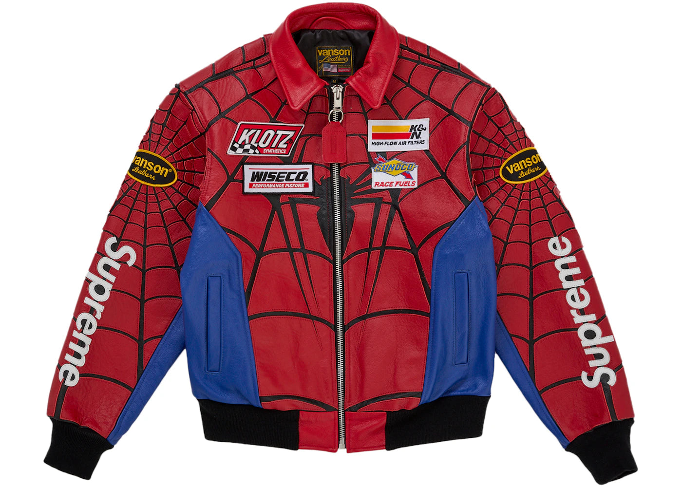 Supreme Vanson Leathers Spider-Man Jacket Multicolor -1