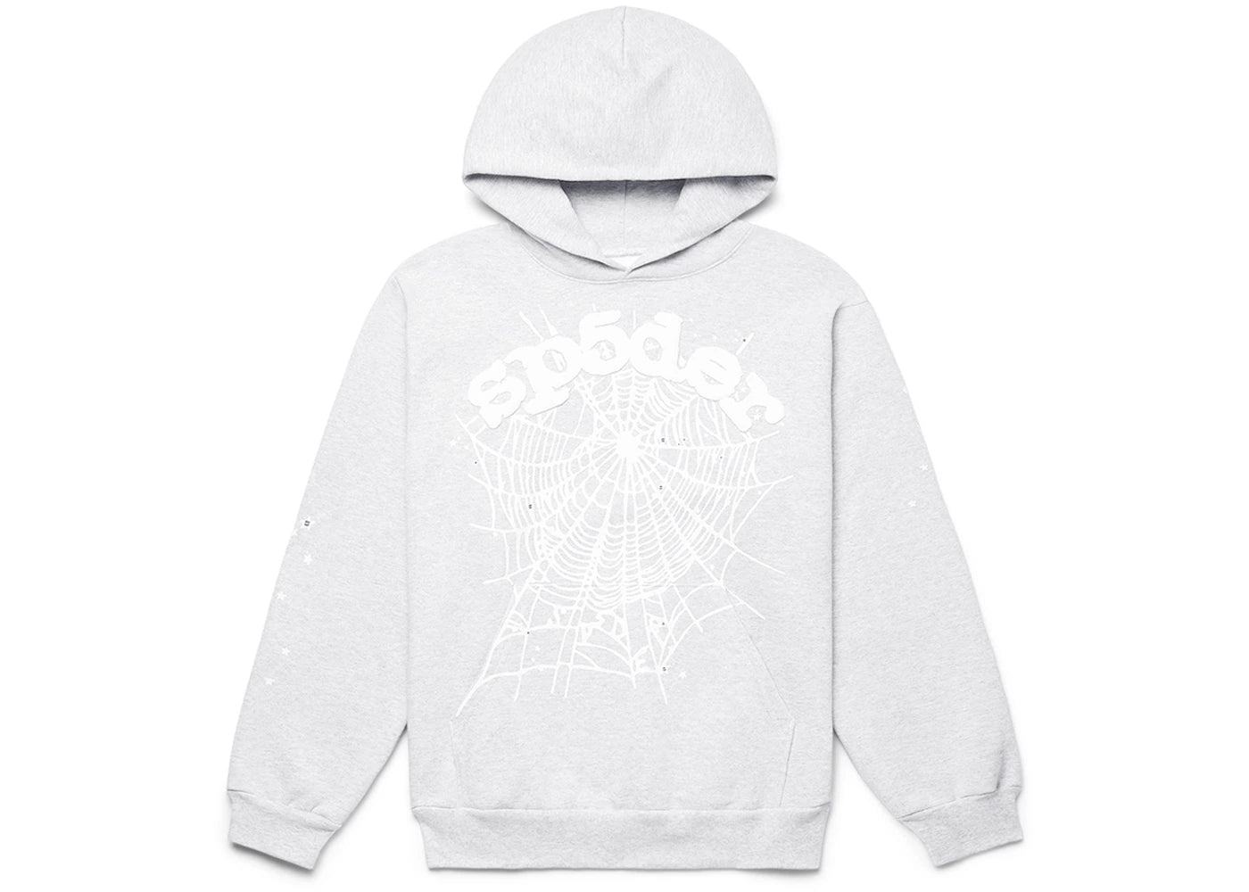 Sp5der OG Web Hoodie Heather Grey -1