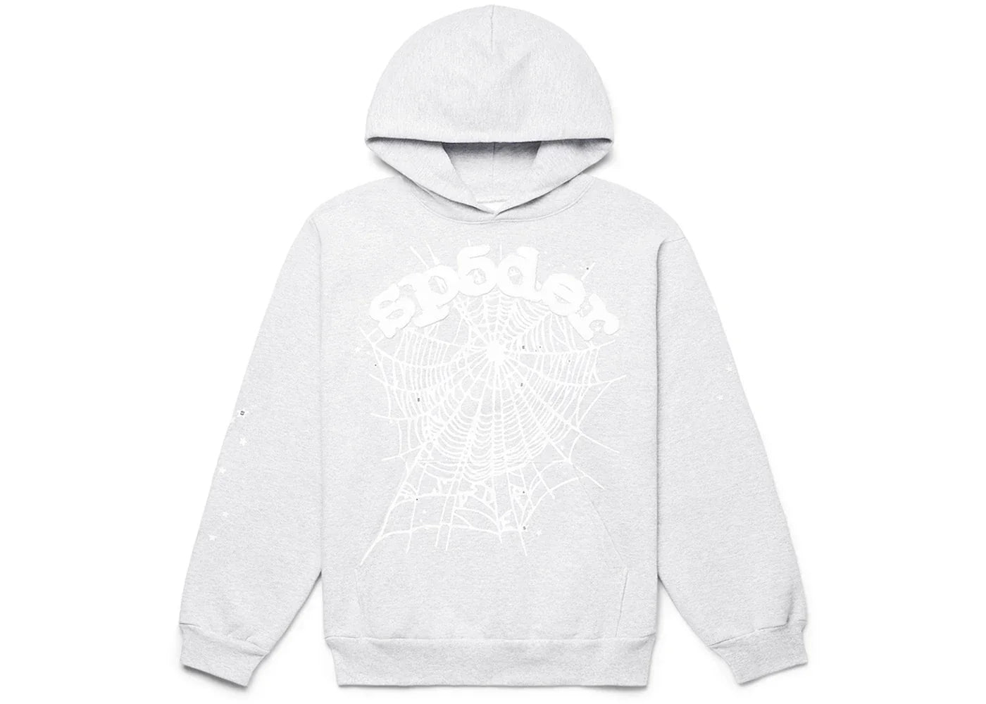 Sp5der OG Web Hoodie Heather Grey -1