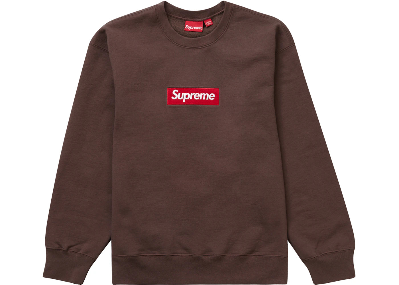Supreme Box Logo Crewneck (FW22) Brown -1