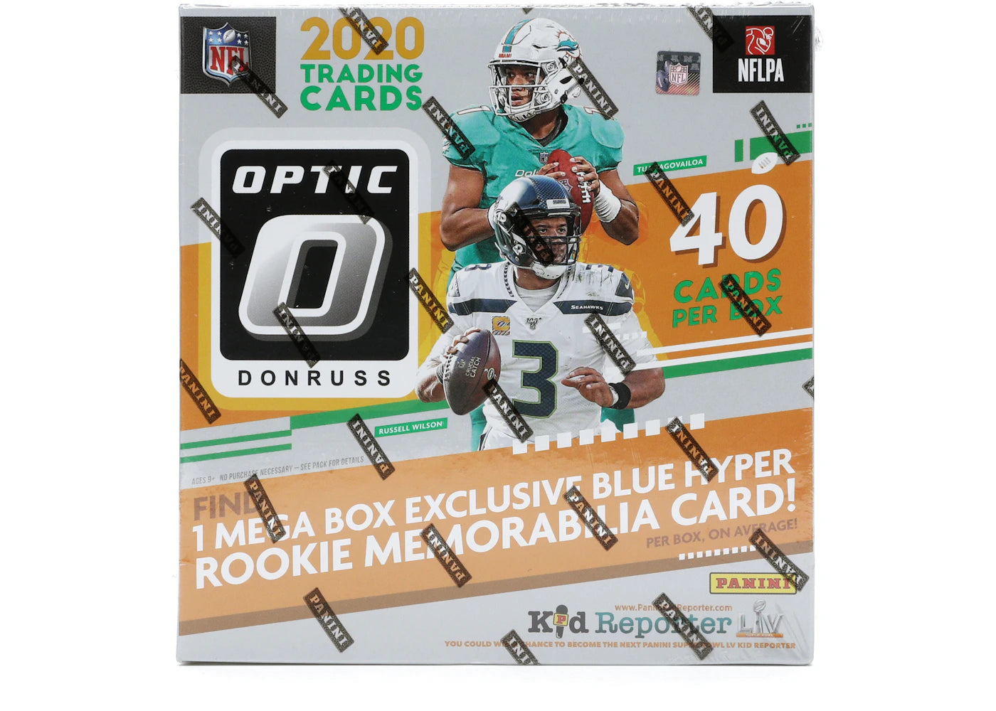 2020 Panini Donruss Optic Football Mega Box (Blue Hyper Parallels) -1