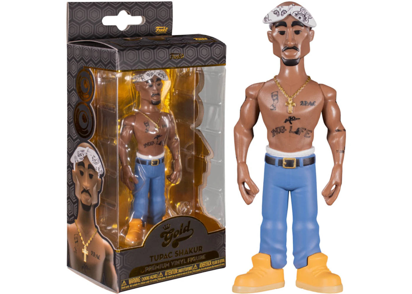 Funko Gold Tupac Shakur Figure -1