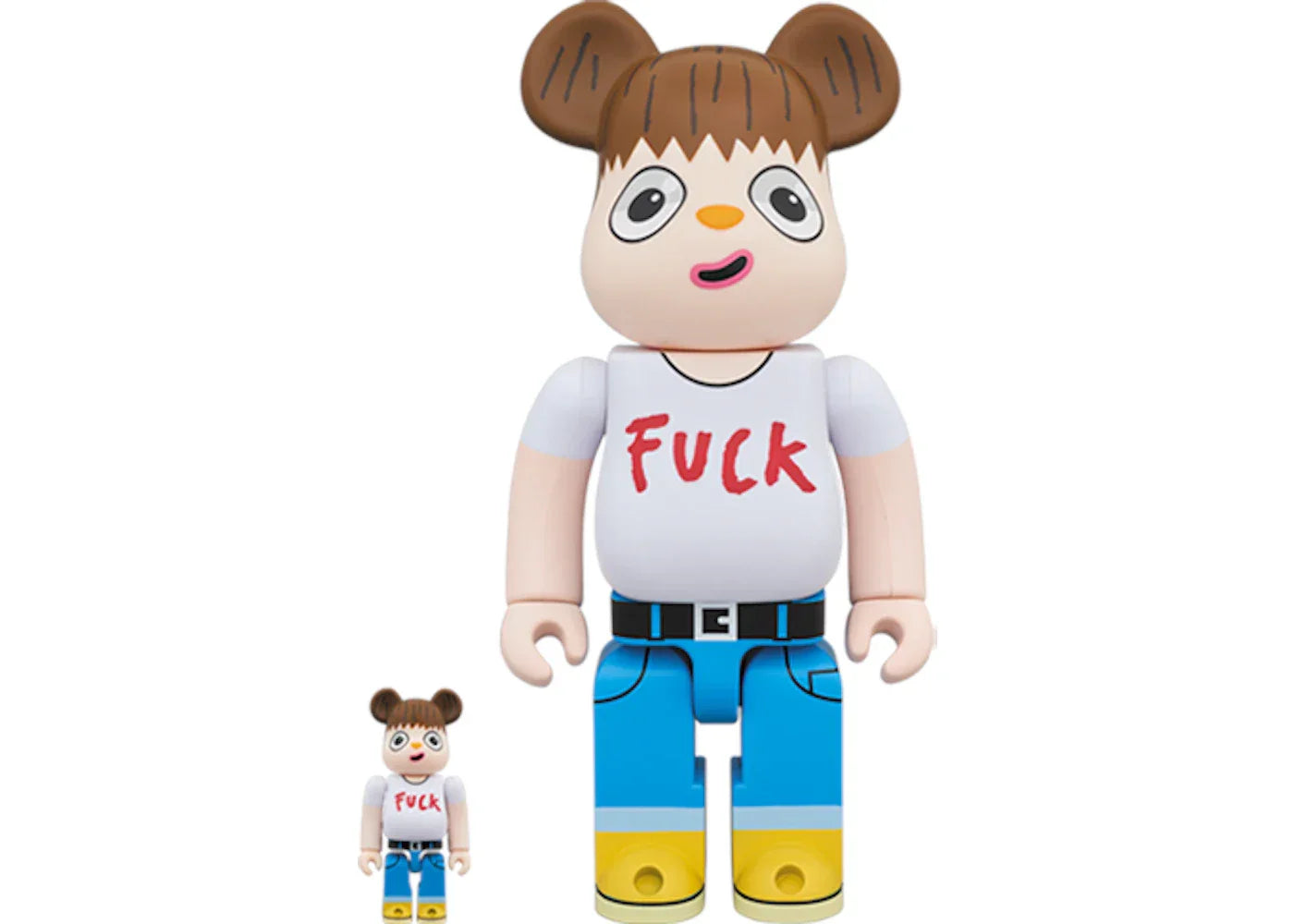 Bearbrick Javier Calleja 100% & 400% Set White-1