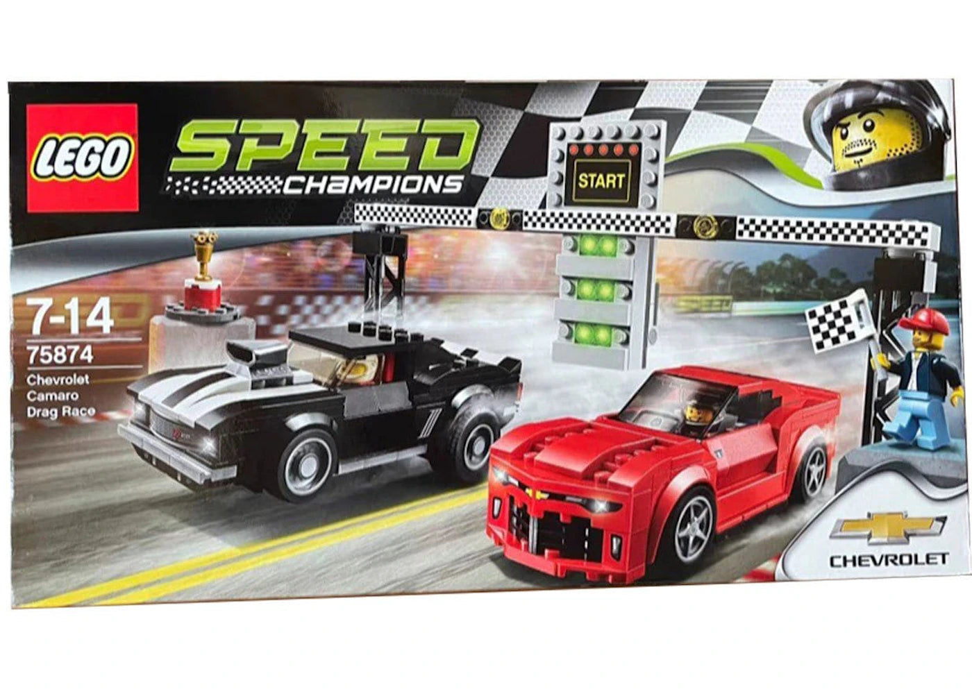 LEGO Speed Champions Chevrolet Camaro Drag Race Set 75874 -1