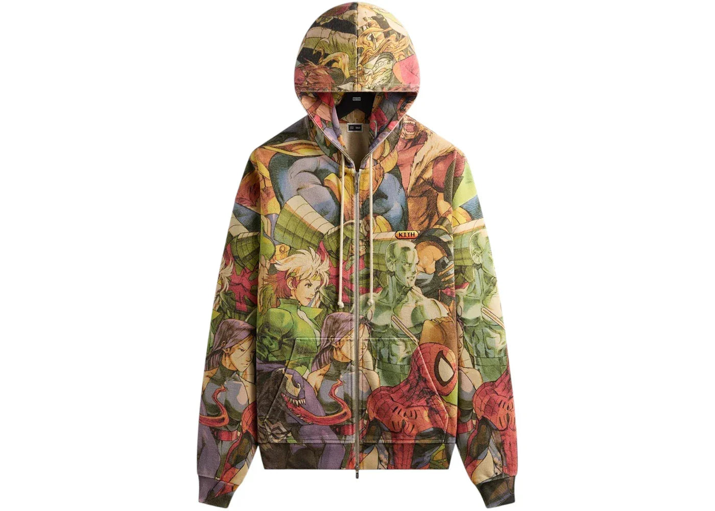 Kith x Marvel vs. Capcom New Age of Heroes Nelson Full Zip Hoodie Veil -1