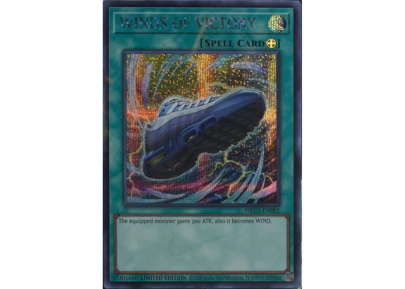 Yu-Gi-Oh x Nike Winds of Victory Air Max Muscle 95 Spell Card Ungraded -1