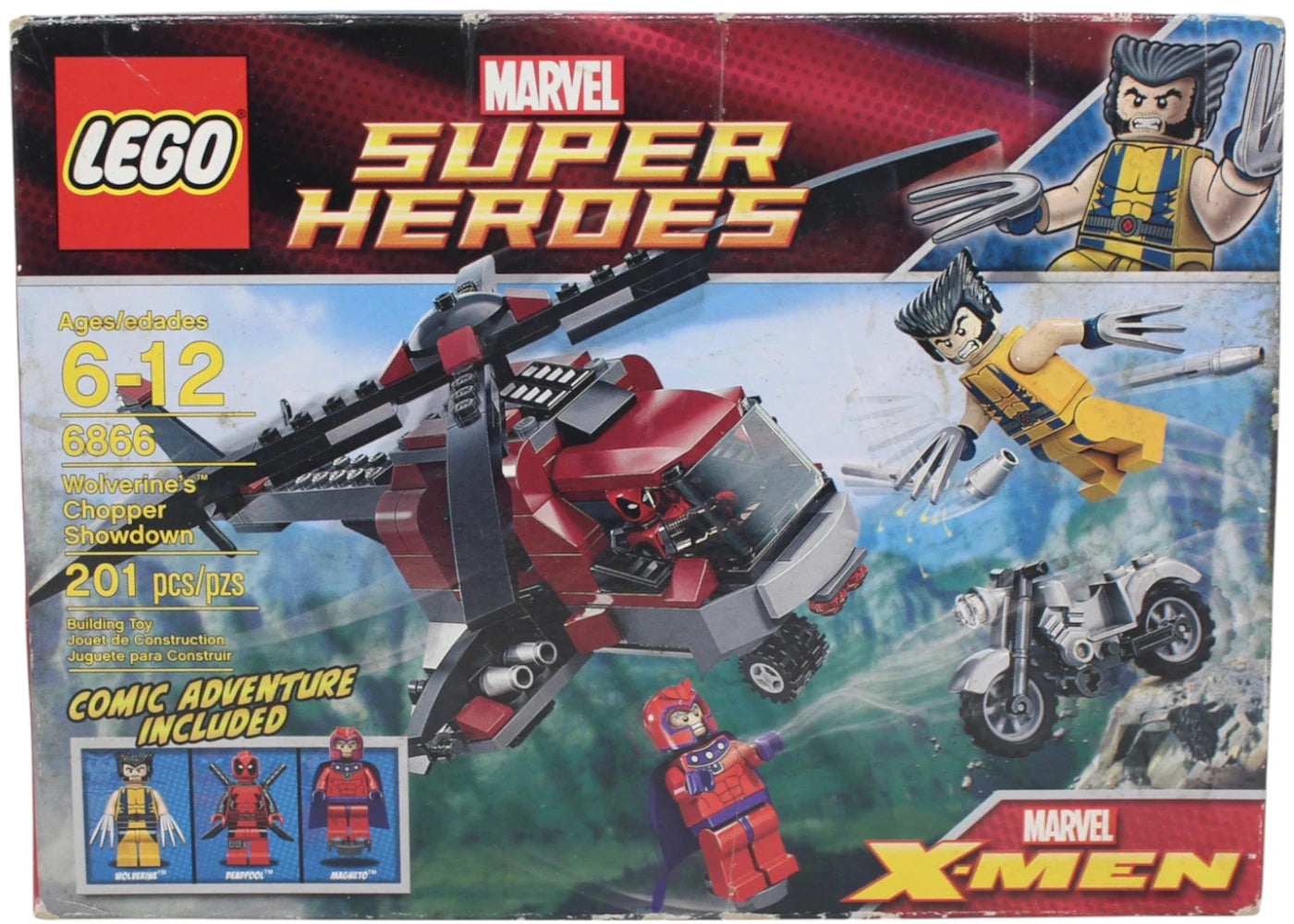 LEGO Marvel Super Heros X-Men Wolverine's Chopper Showdown Set 6866 -1