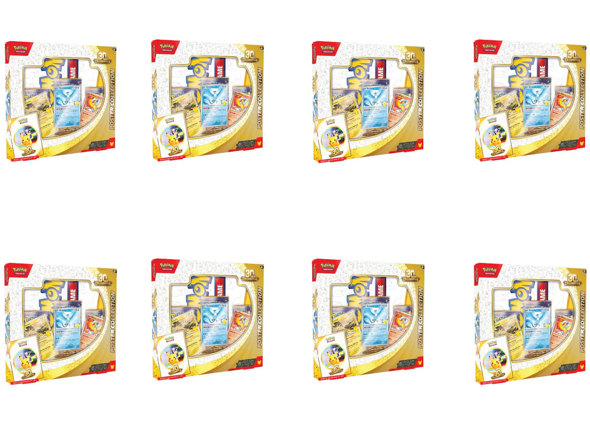 2026 Pokémon Mega Evolution 30th Celebration Poster Collection 8x Lot -1